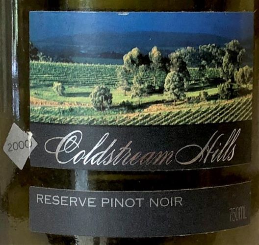 2000 Coldstream Hills Reserve Pinot Noir